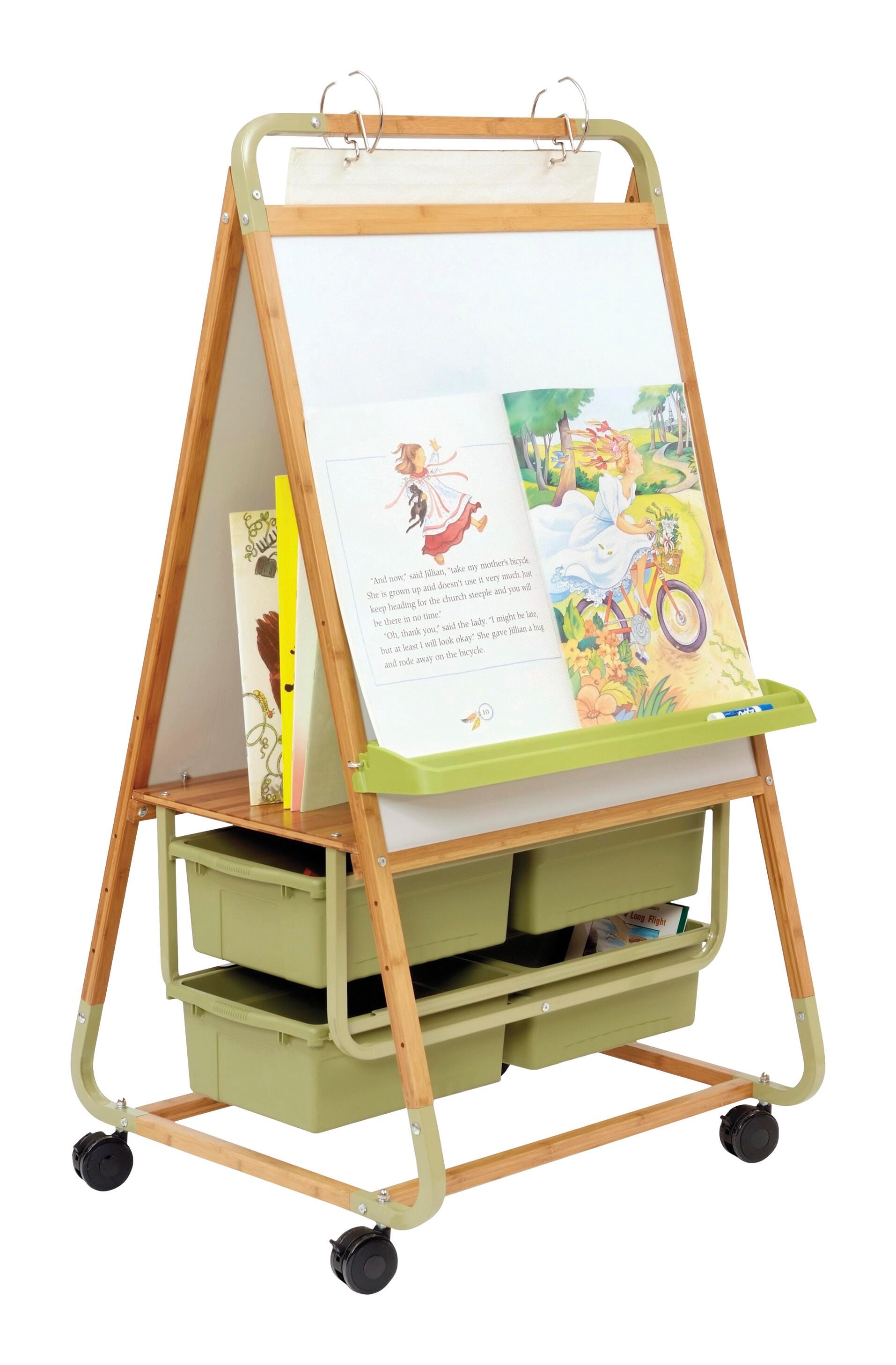 Copernicus Double-Sided Bamboo Teaching Easel, 30-1/2 x 27 x 57 Inches 1402809